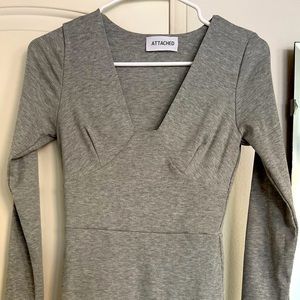 Gray long sleeve , never worn dress
